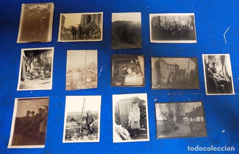 Militaria: lote de 13 fotografias militares primera guerra mundial soldados alemanes en el frente