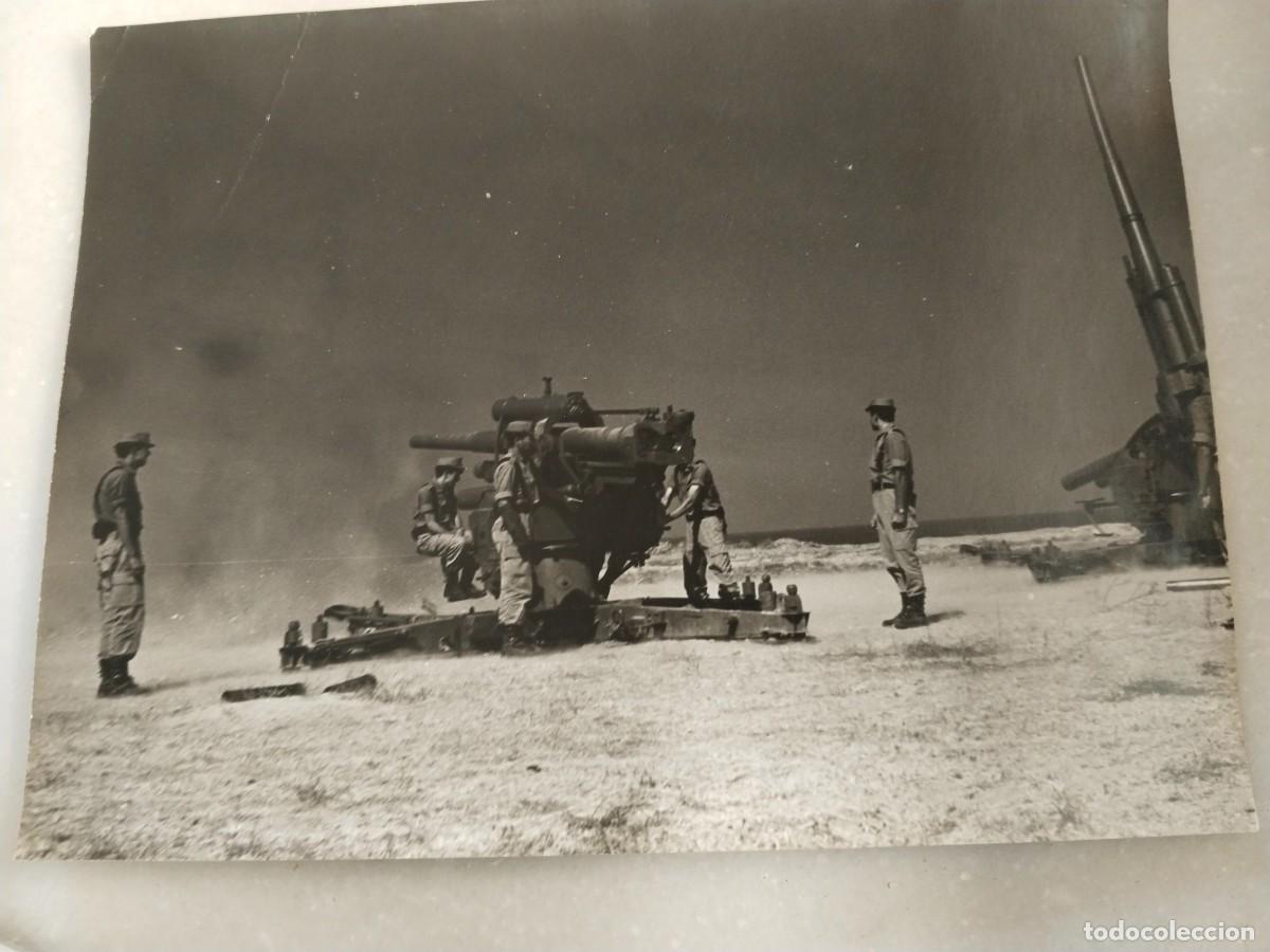 Militaria: MANIOBRAS ARTILLER&Iacute;A EJ&Eacute;RCITO ESPA&Ntilde;OL A&Ntilde;OS 70. FOTO GRANDES DIMENSIONES