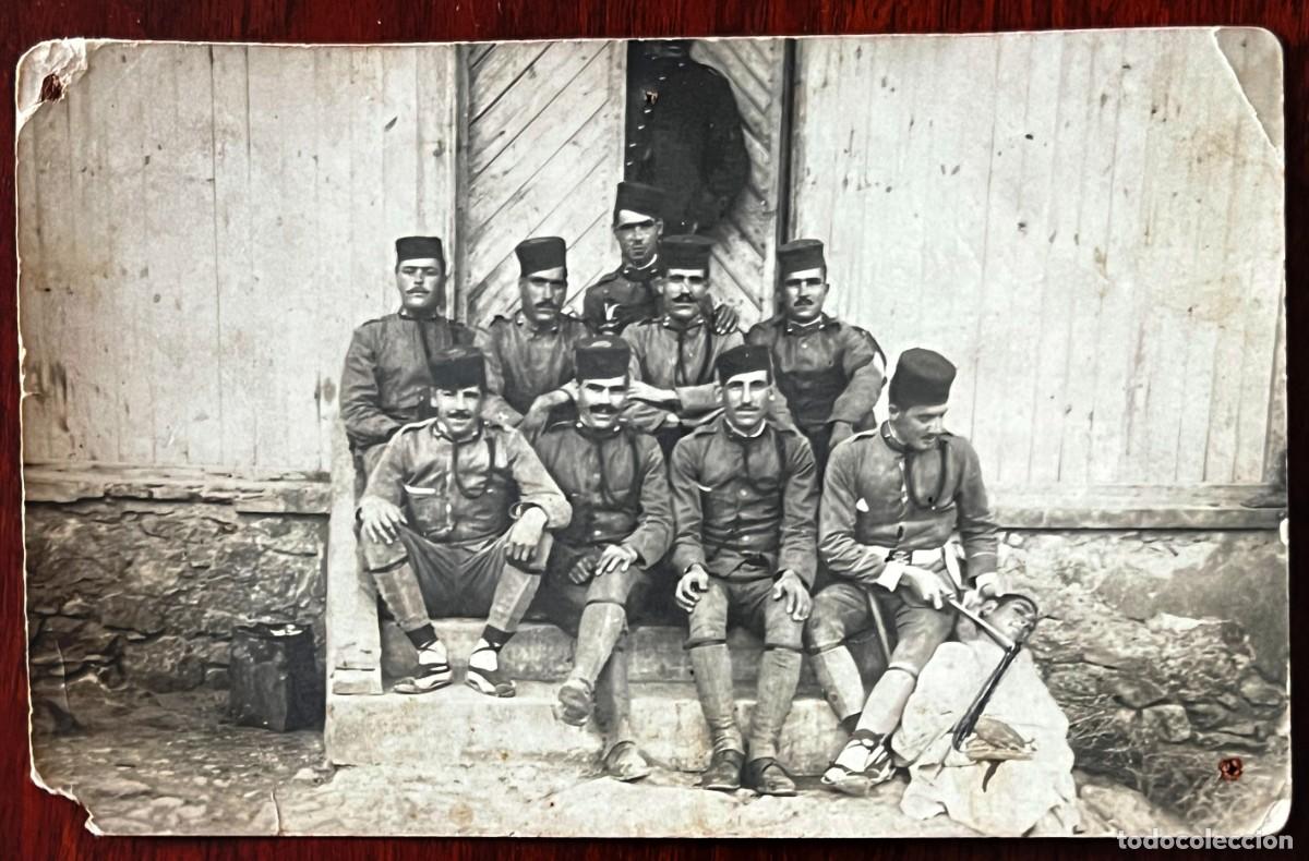 Militaria: ANTIGUA FOTO POSTAL DE MILITARES DEL CUERPO DE ARTILLERIA, ESCRITA POR DETRAS.