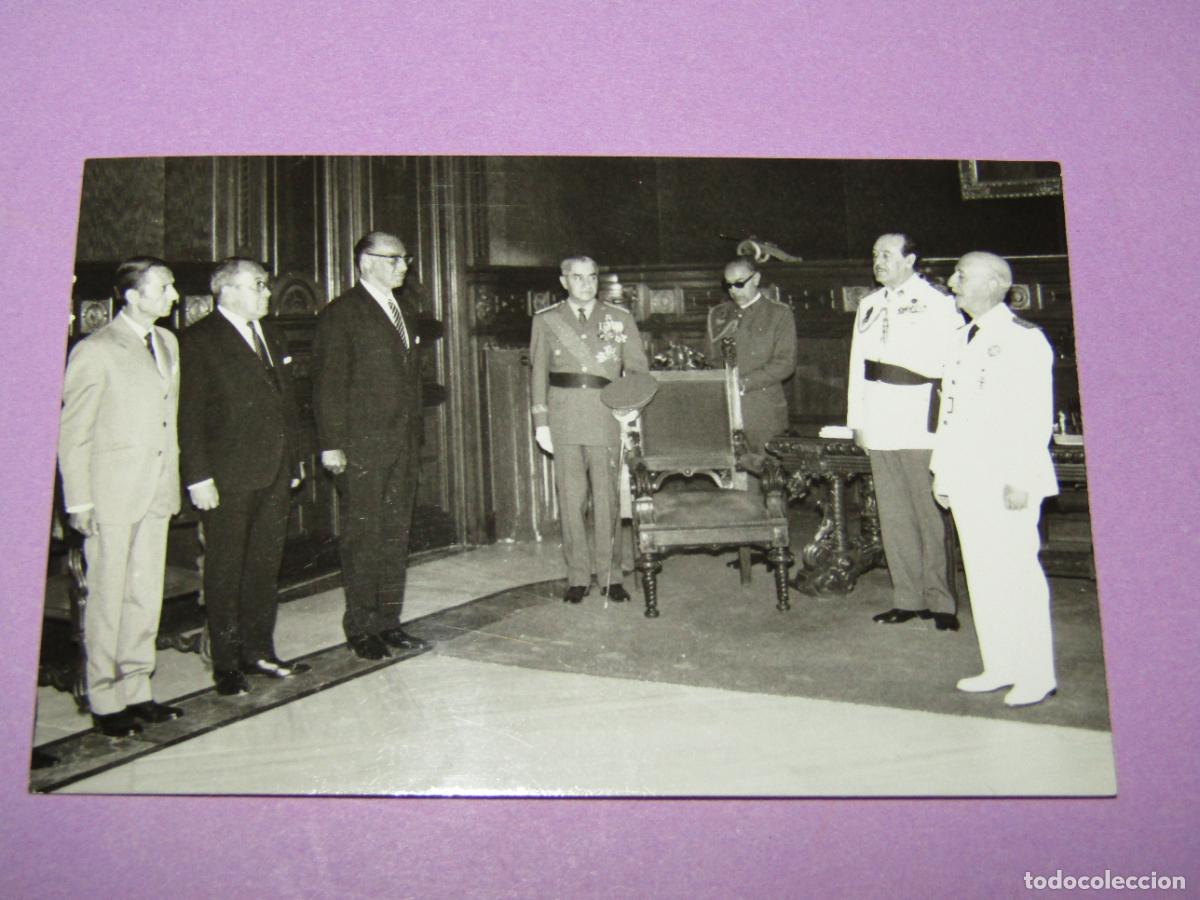 Militaria: Antigua Fotograf&iacute;a Original con FRANCO Reportaje de su Visita a Valencia - A&ntilde;o 1960-70s.