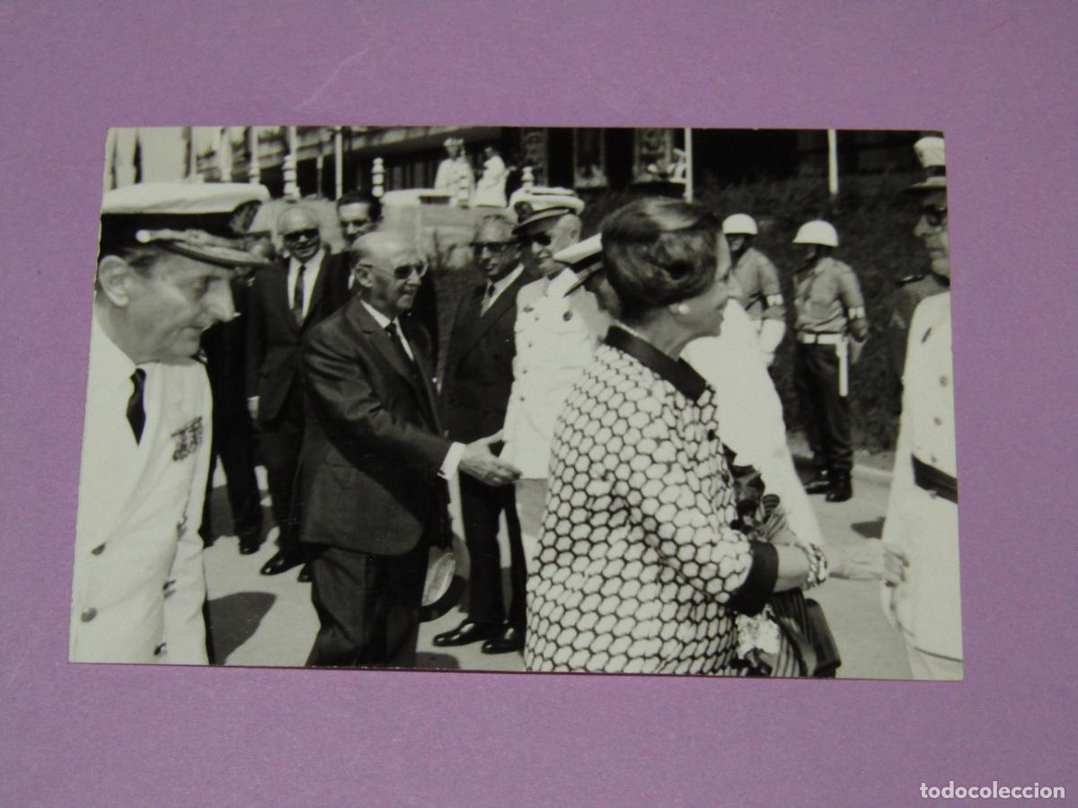 Militaria: Antigua Fotograf&iacute;a Original con FRANCO Reportaje de su Visita a Valencia - A&ntilde;o 1960-70s.