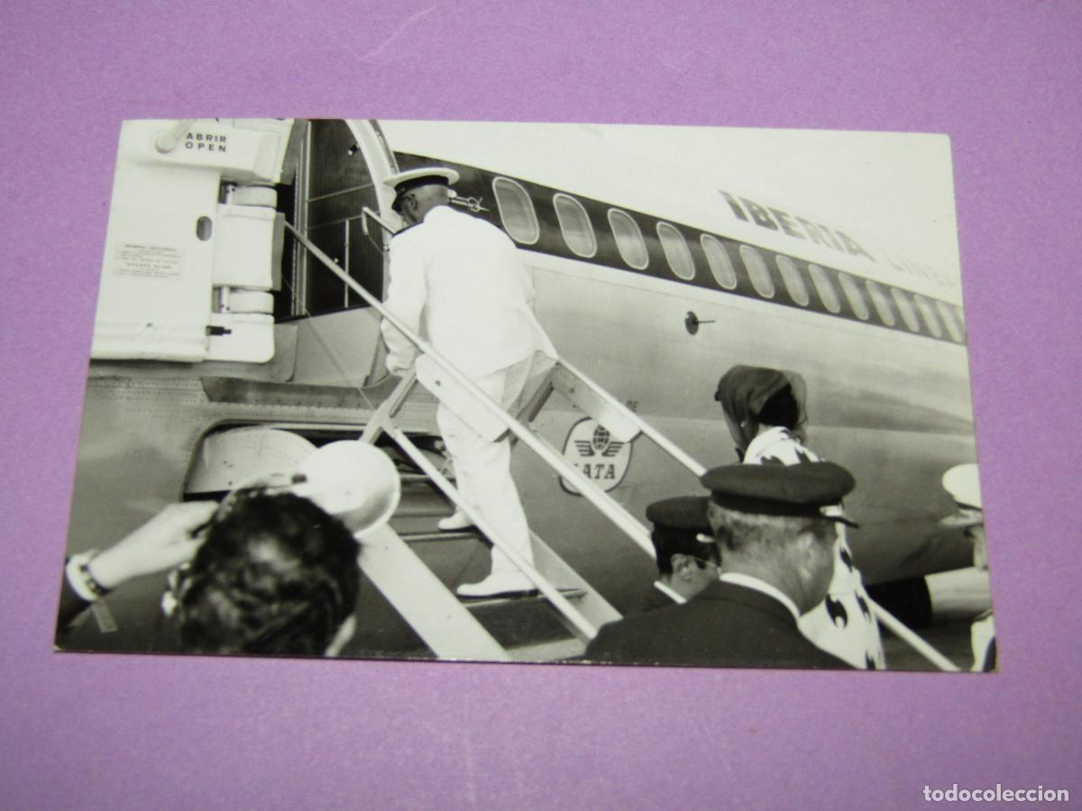 Militaria: Antigua Fotograf&iacute;a Original con FRANCO Reportaje de su Visita a Valencia - A&ntilde;o 1960-70s.