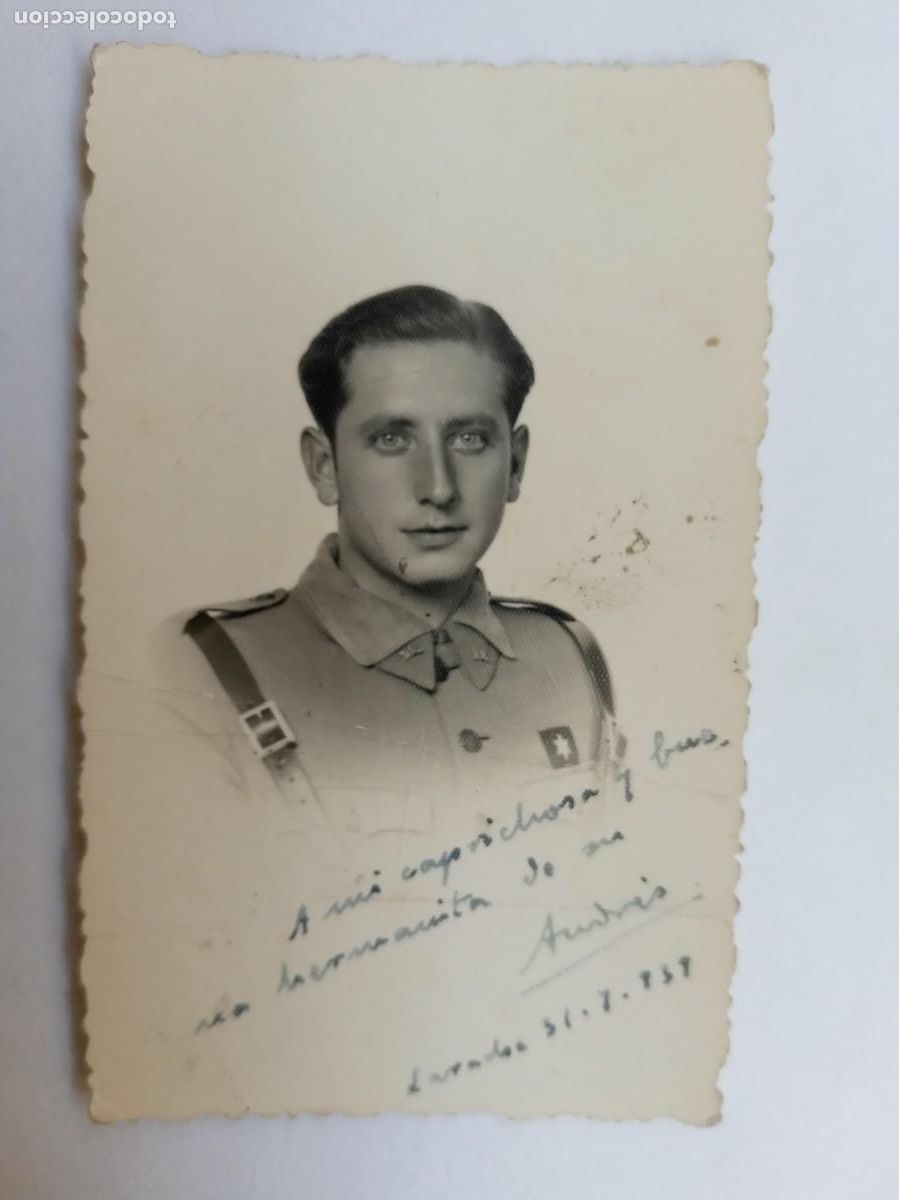 Militaria: GUERRA CIVIL : FOTO DE ALFEREZ PROVISIONAL DE INFANTERIA . LARACHE 1939