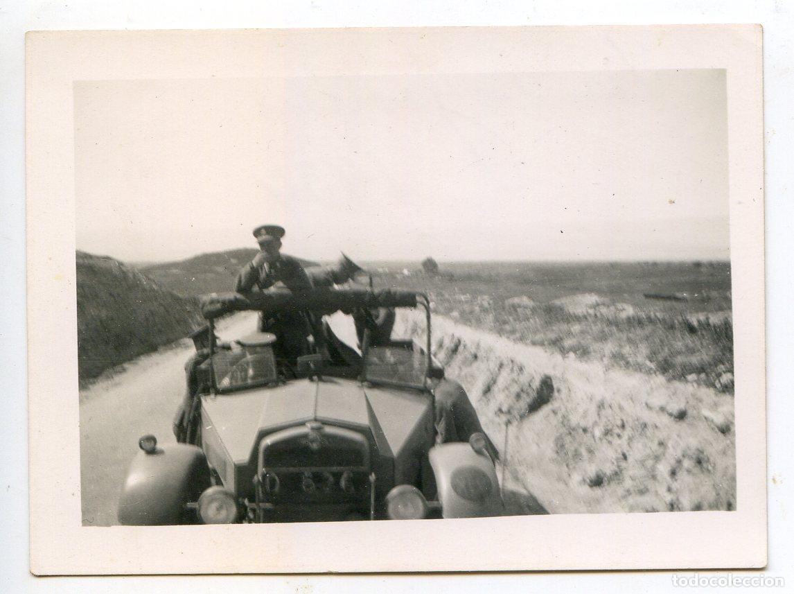 Militaria: Veh&iacute;culo con oficial brit&aacute;nico en Trans Jordania 1934, Palestina, Israel