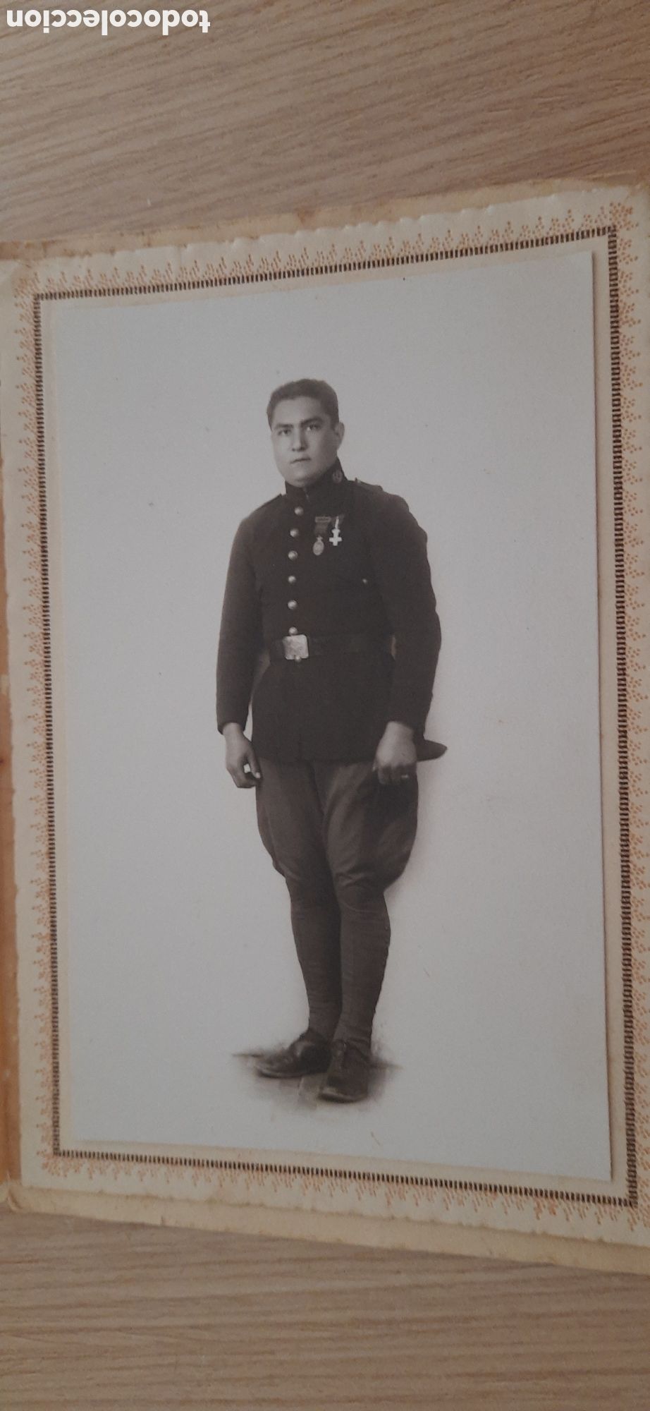 Militaria: Foto estudio de soldado sanidad militar epoca Alfonso XIII ceuta