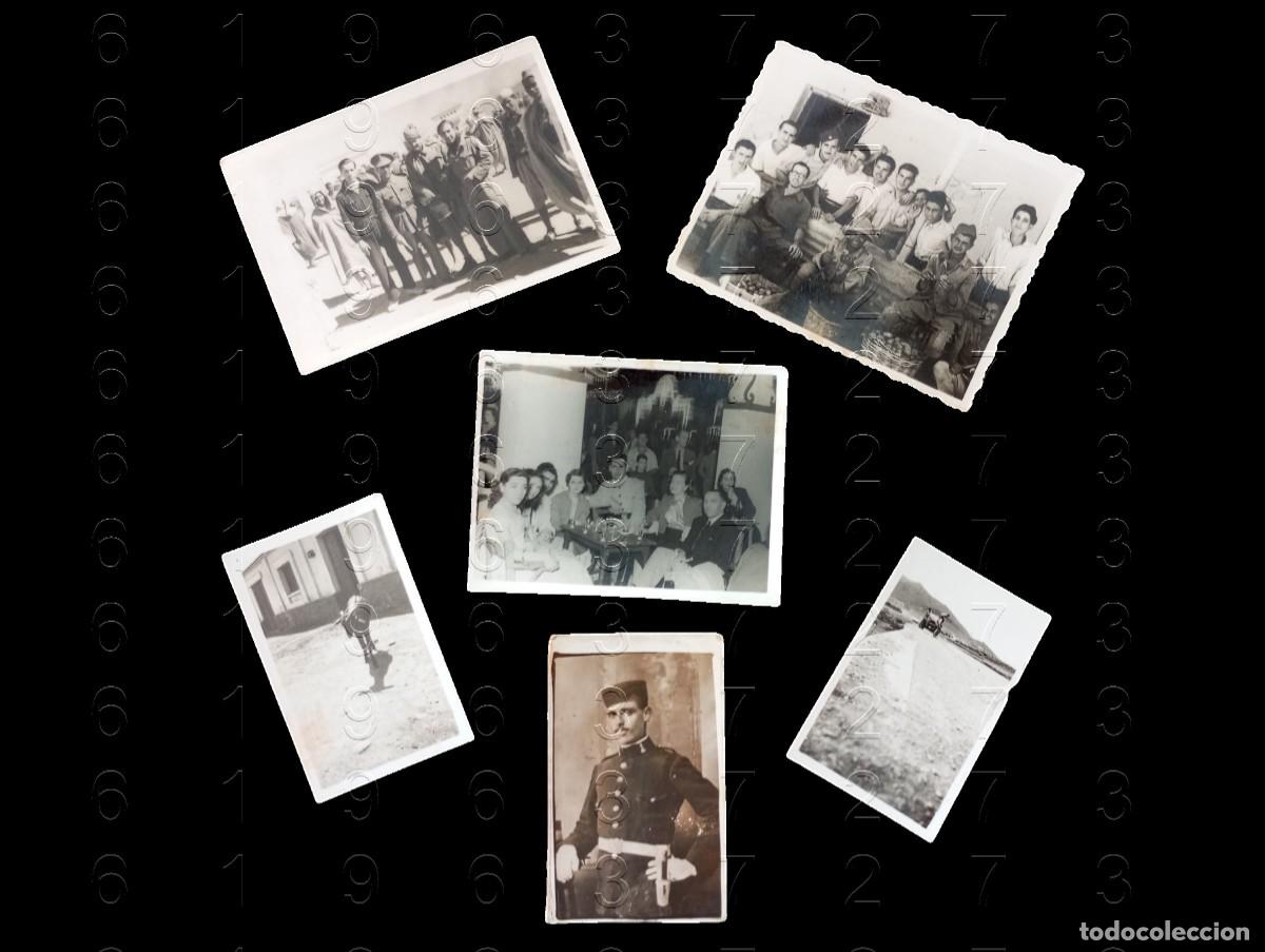 Militaria: MELILLA GUARNICION COLECCION 6 FOTOGRAFIAS MUY ANTIGUAS FAMILIA MANUEL CHOCLAN BARRERA M30
