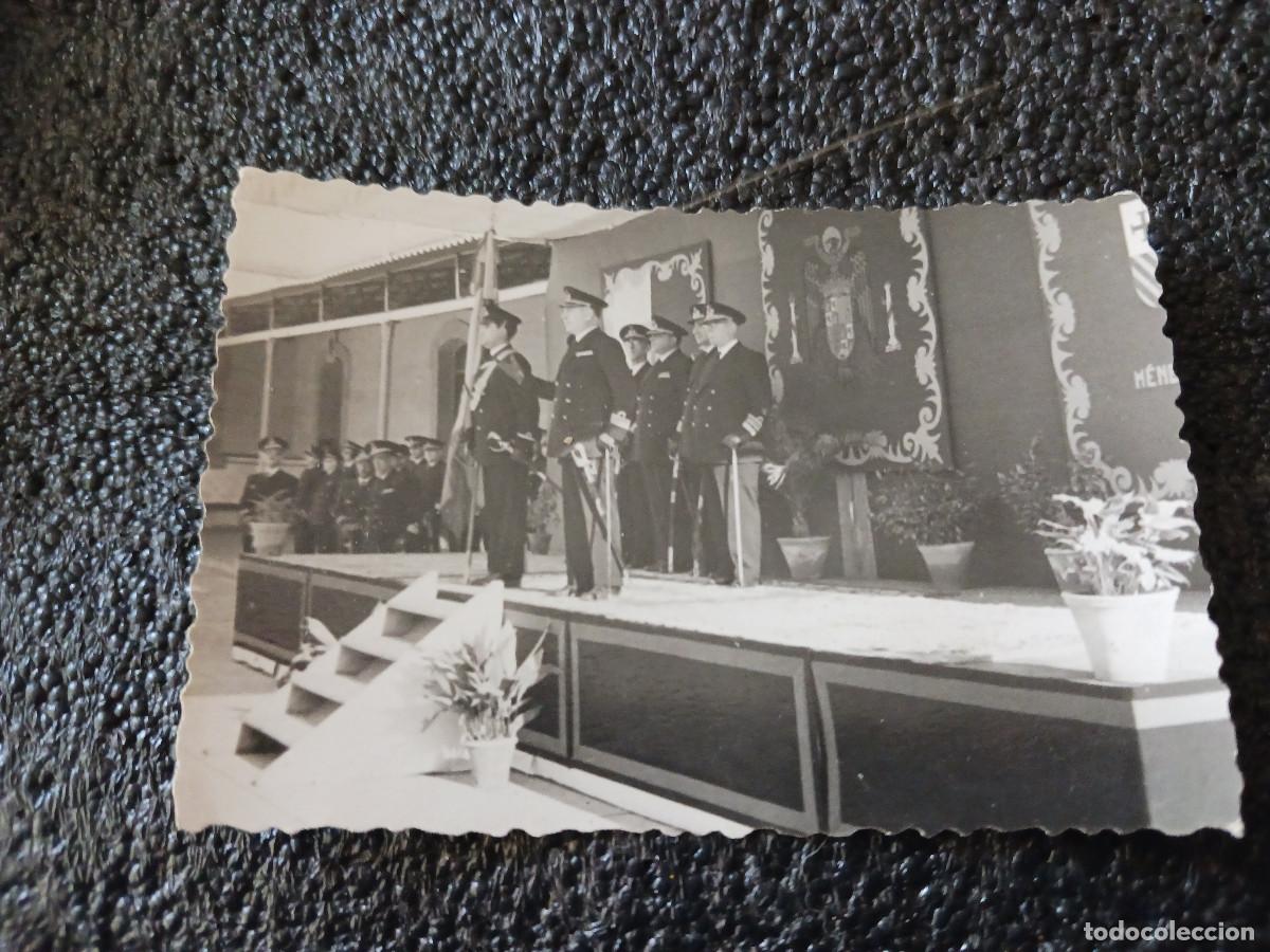 Militaria: antigua fotografia parada militar, tribuna
