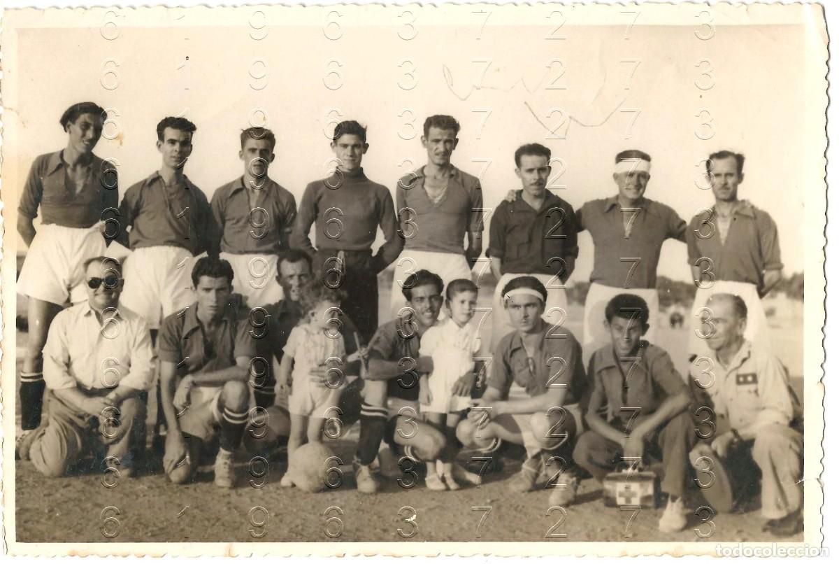 Militaria: MELILLA EQUIPO FUTBOL GUARNICION FOTOGRAFIA MUY ANTIGUA 17X12 FAMILIA CHOCLAN CALAHORRO B44