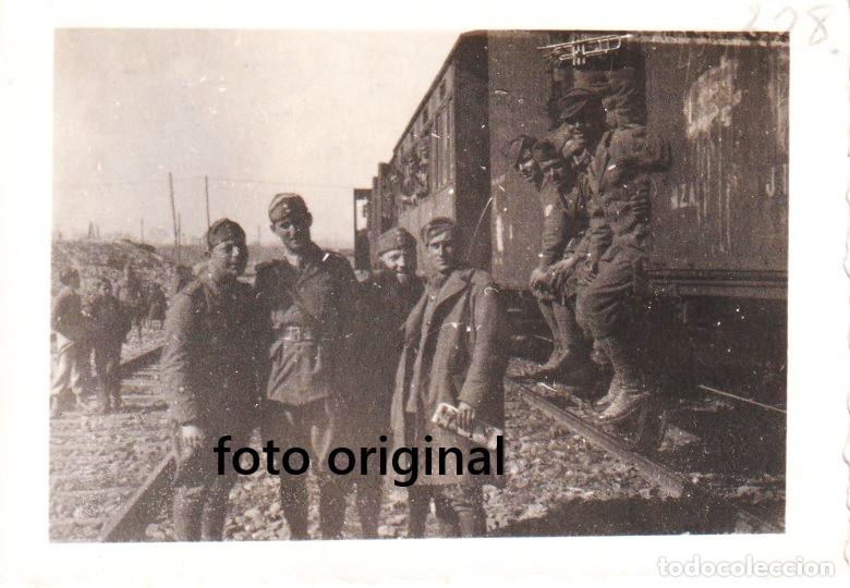 Militaria: GALLUR ESTACION TREN CTV ITALIANOS GUERRA CIVIL