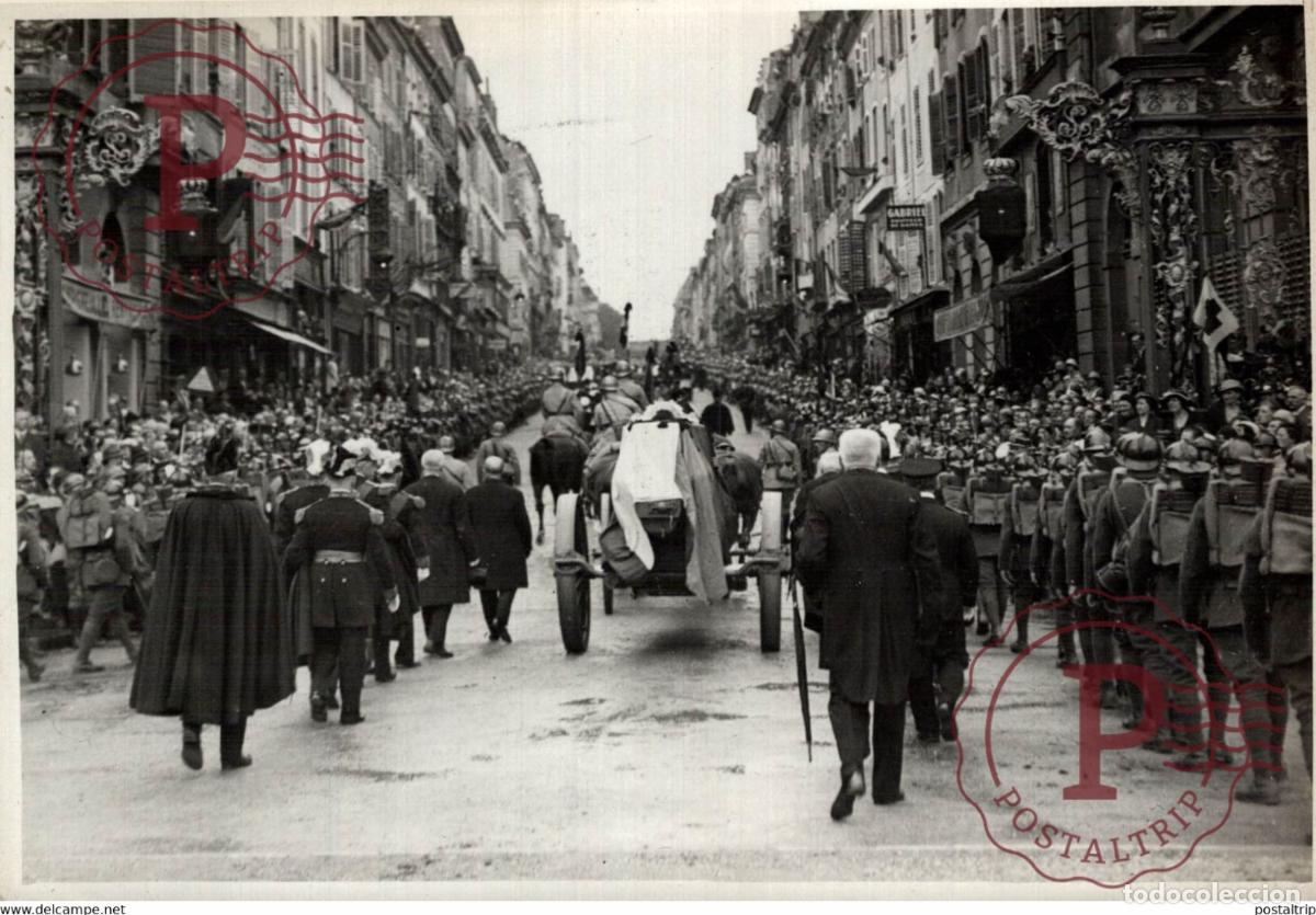 Militaria: NANCY OBSEQUE DU MARECHAL LYAUTEY 18*13CM Photo Meurisse Paris collectionmeurisse