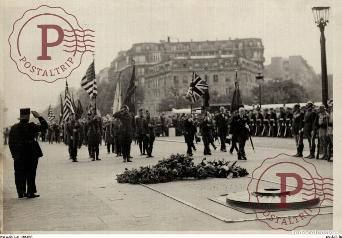 Militaria: CEREMONIE DUMEMORIAL DAY 18*13CM Photo Meurisse Paris collectionmeurisse
