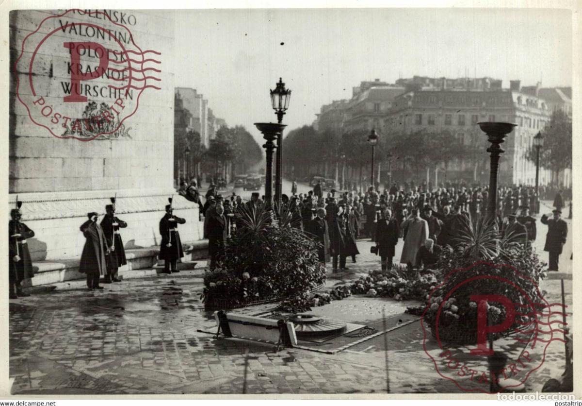 Militaria: TOMBE SOLDT INCONNU LA TOUSSAINT APRES LES HOMMAGES 18*13CM Photo Meurisse Paris collectionmeuriss