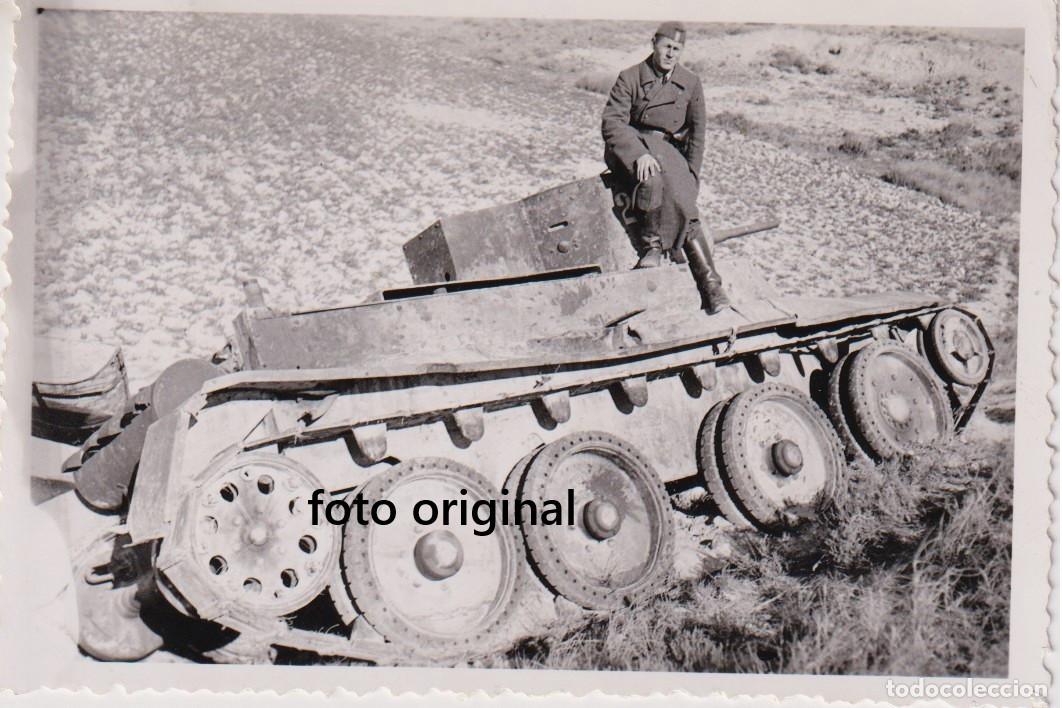 Militaria: OFICIAL ALEMAN LEGION CONDOR ENCIMA TANQUE T-26 RUSO GUERRA CIVIL ESPA&Ntilde;OLA