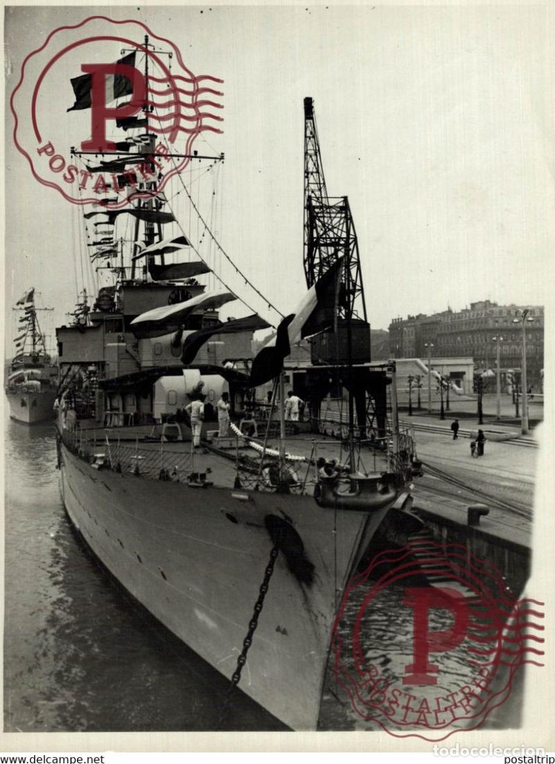 Militaria: CONTRE TORPILLEUR JAGUAR DESTROYER LE BORDELAIS PAVOISE 2E ESCADRE MARITIME 18*13CM Photo Meurisse c