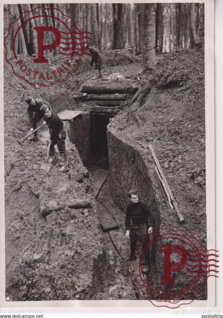 Militaria: DANS UN BOIS DERRIERE LE FRONT 18*13CM Photo Meurisse collectionmeurisse