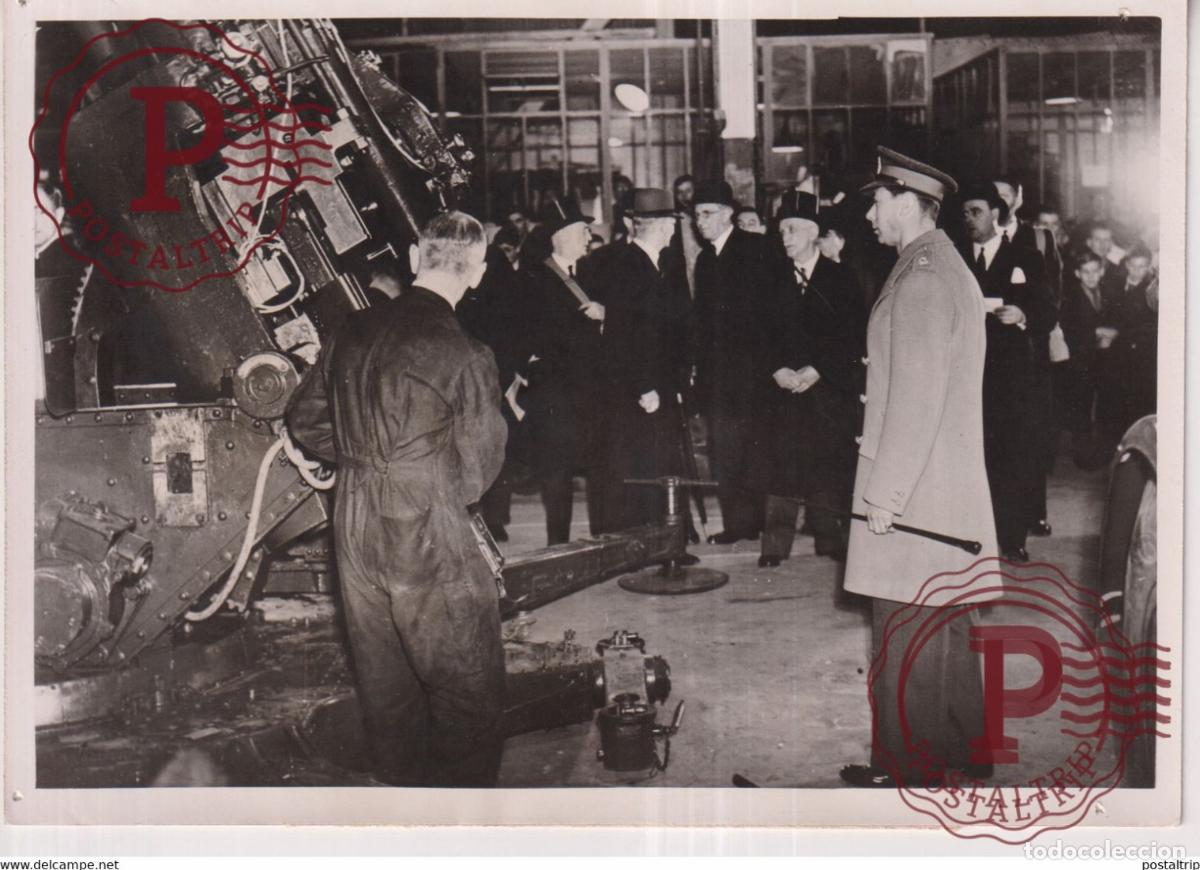 Militaria: GEORGE IV ROI D ANGLETERRE USINES DE GUERRE R.A.F. ENGLISH KING 18*13CM Photo Meurisse collectionm
