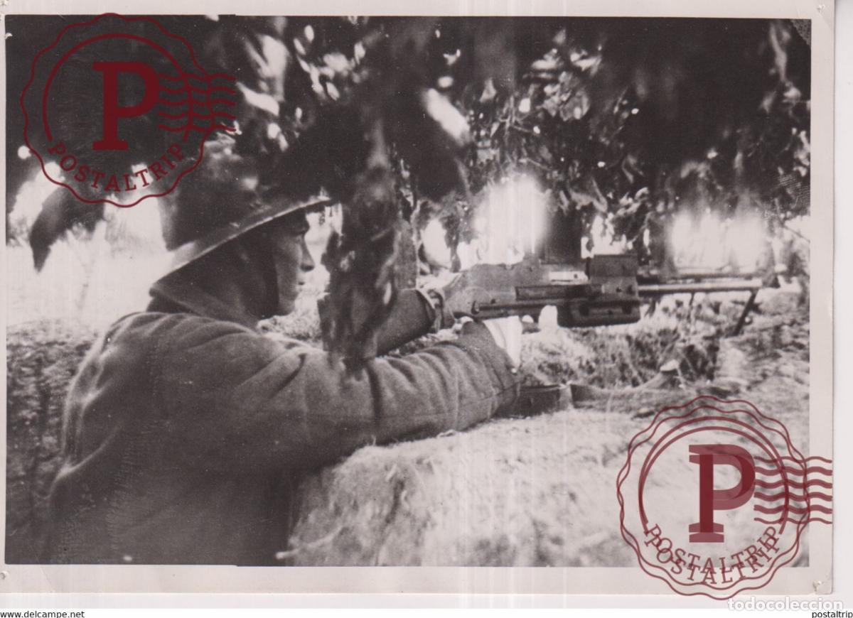 Militaria: ZONE DES OPERATIONS MITRAILLEUR FRANCAIS 18*13CM Photo Meurisse collectionmeurisse
