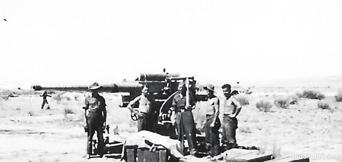 Militaria: 1937-38 Fotograf&iacute;a guerra civil ca&ntilde;&oacute;n antia&eacute;reo Flak 18 base a&eacute;ra Tablada Sevilla Legi&oacute;n C&oacute;ndor