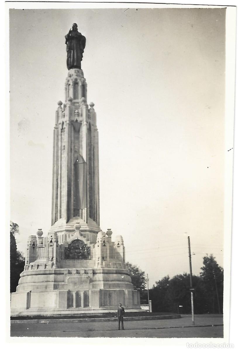 Militaria: 1937-38 fotograf&iacute;a guerra civil plaza Sagrado Coraz&oacute;n Bilbao (sin edificios) Legi&oacute;n C&oacute;ndor