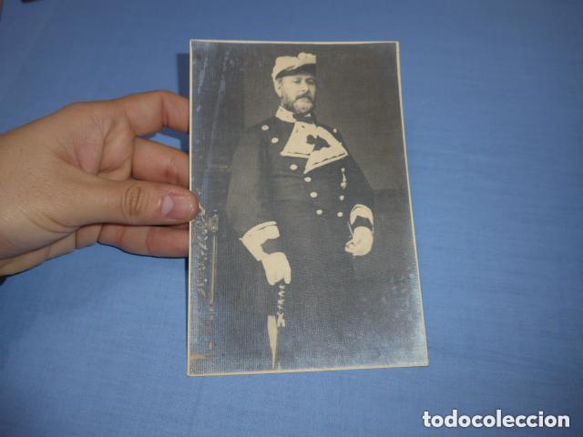 Militaria: Antigua fotografia de un general de Isabel II, original, escrita detras.