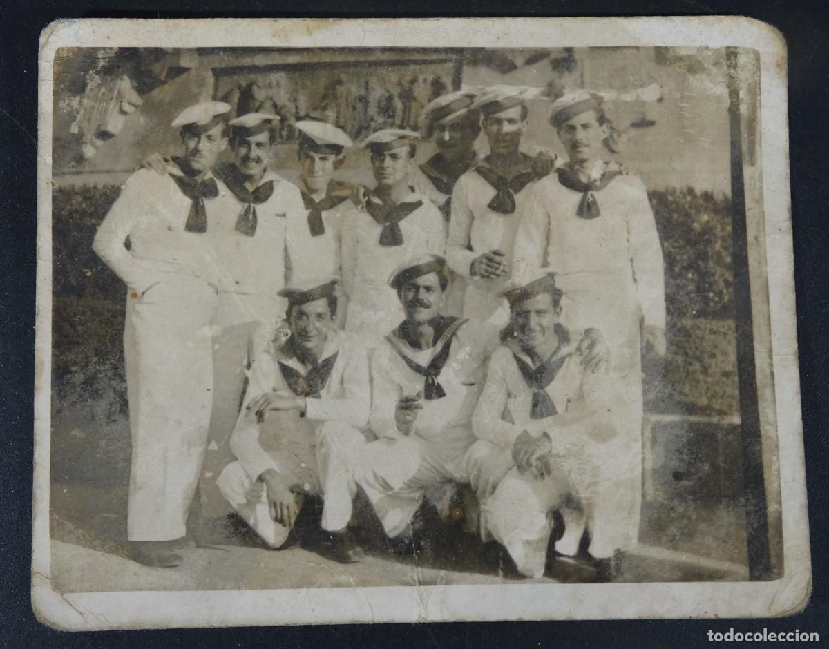 Militaria: ANTIGUA FOTOGRAF&Iacute;A MILITAR, ,GRUPO DE MARINEROS, UNIFORMES, VER FOTOS