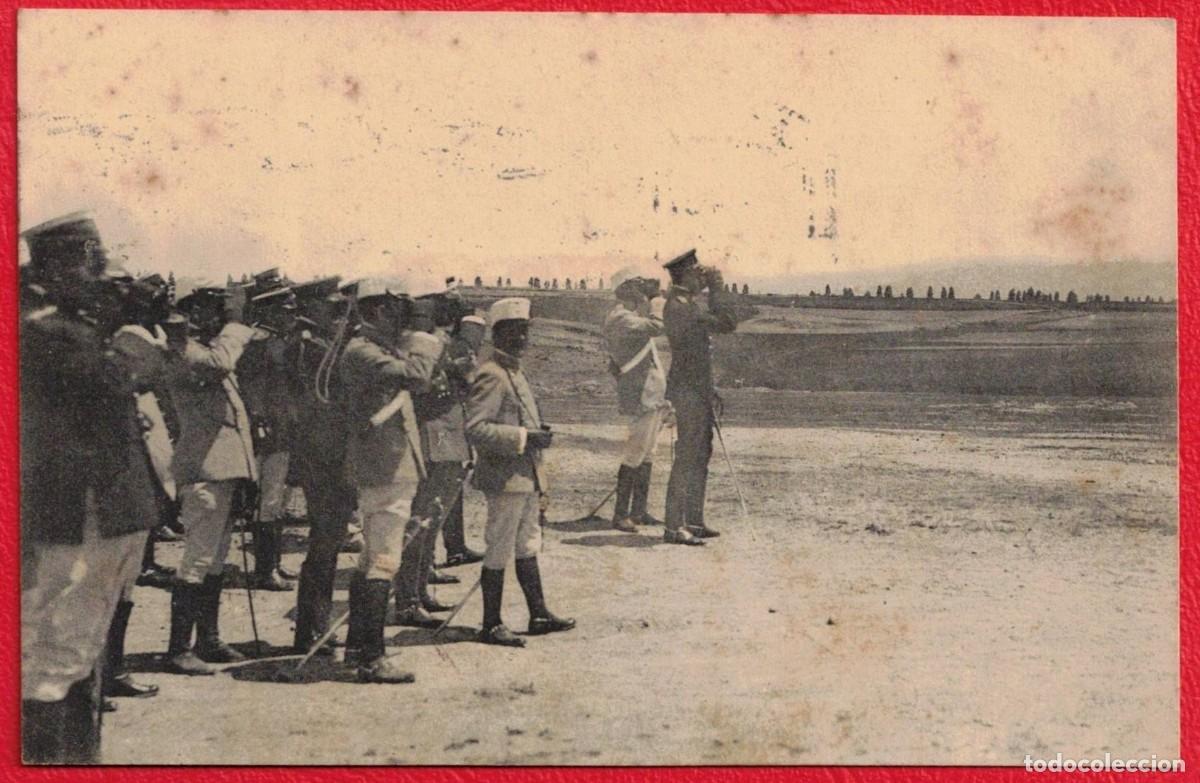 Militaria: S. M. Alfonso XIII - Rey de Espa&ntilde;a - Circulada - Academia de Artilleria de Segovia