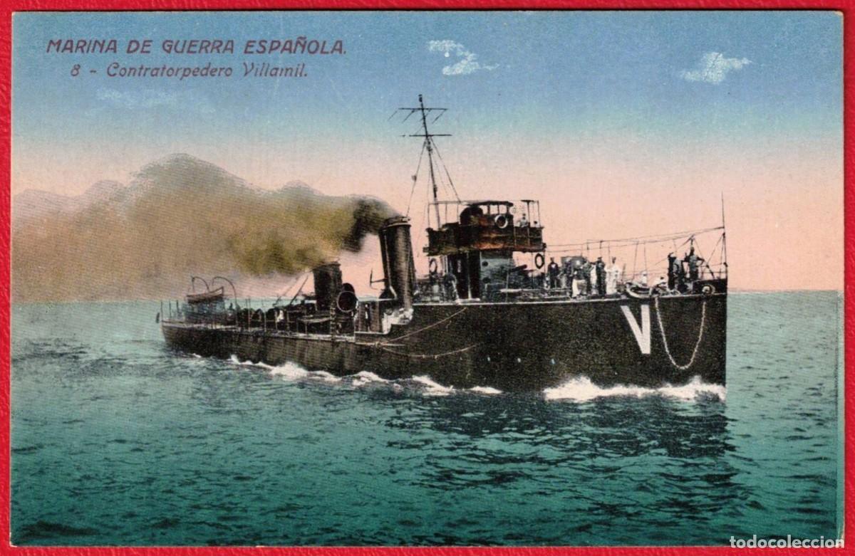 Militaria: Marina de guerra espa&ntilde;ola - Espa&ntilde;a - Contratorpedero Villamil - 8