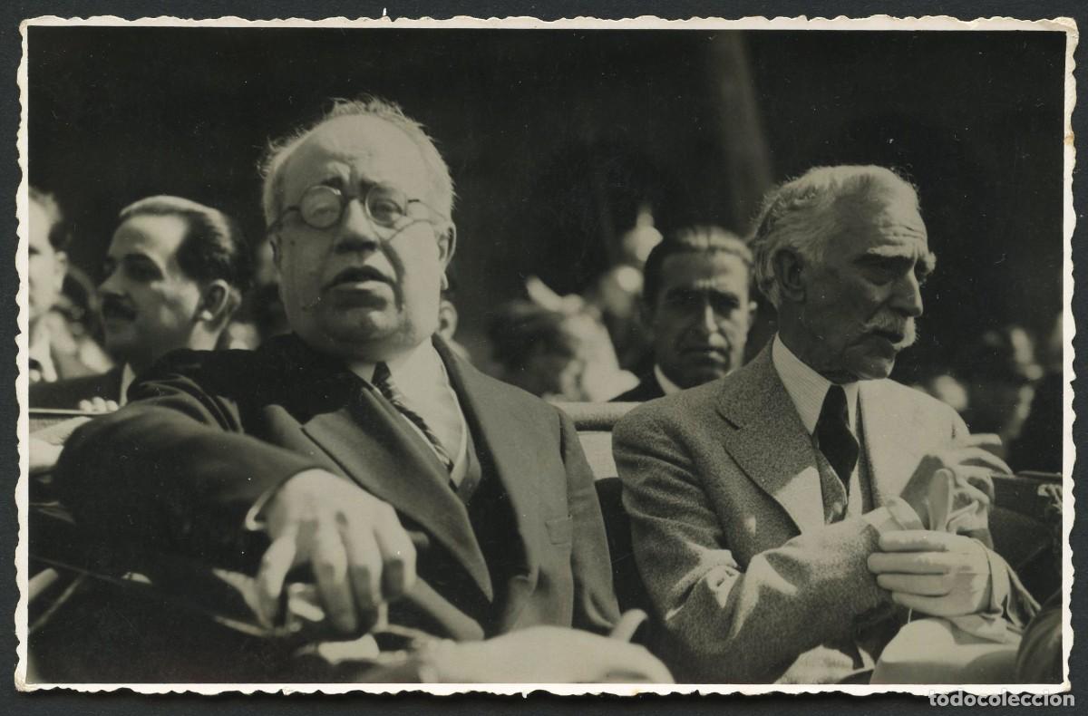 Militaria: REP&Uacute;BLICA, FOTOGRAF&Iacute;A, PRESIDENTES MANUEL AZA&Ntilde;A Y FRANCESC MACI&Agrave;