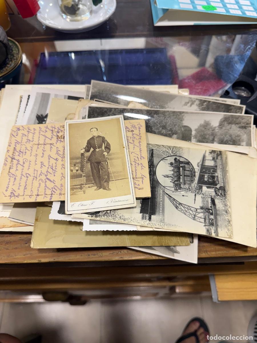 Militaria: Gran lote de fotograf&iacute;a y foto postales militares por clasificar