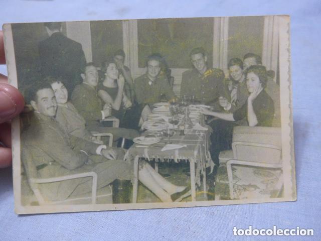 Militaria: Antigua copia de fotografia de militares donde sale el rey Juan Carlos I en 1955.