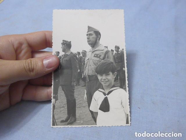 Militaria: Antigua fotografia de teniente coronel de la legion espa&ntilde;ola, sahara, original.
