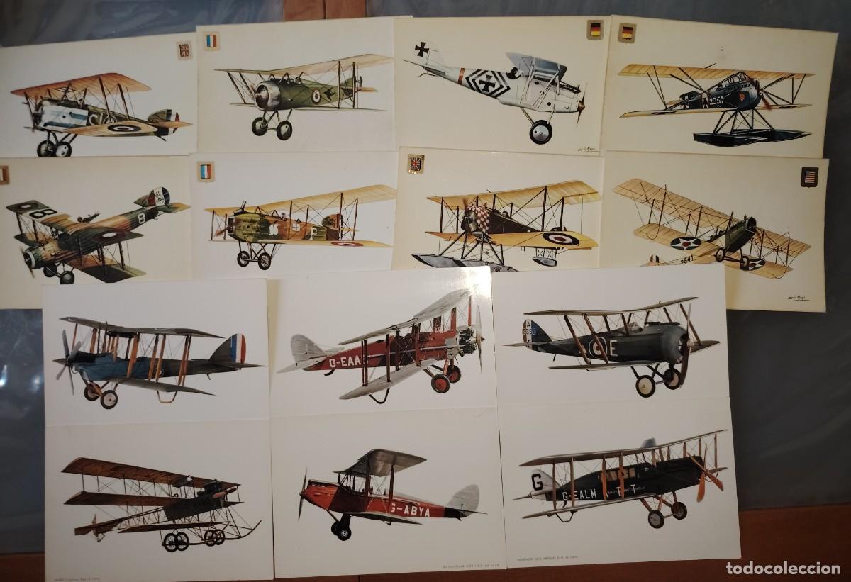 Militaria: LOTE DE POSTALES AVIONES 1&ordf;GUERRA MUNDIAL