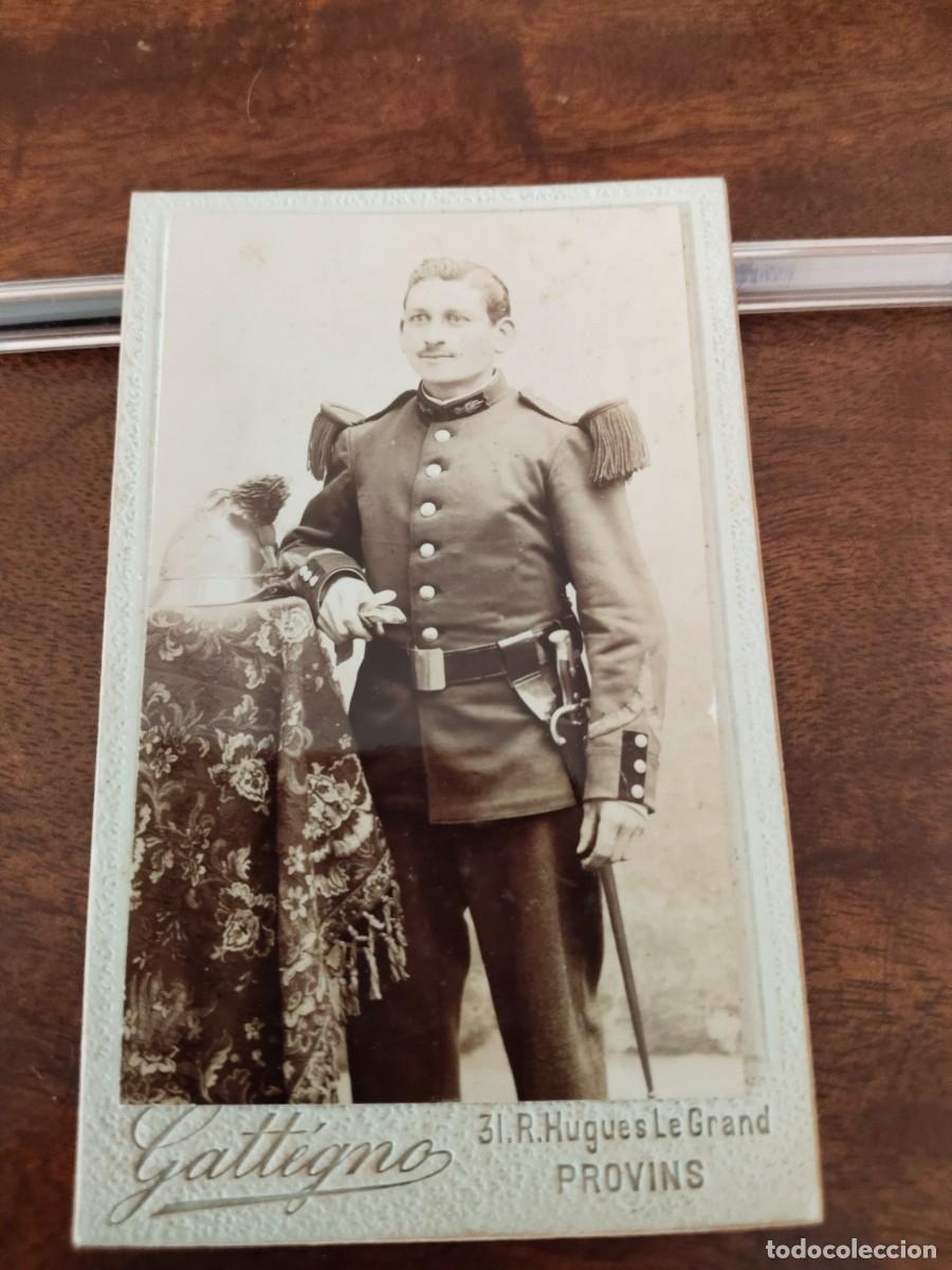 Militaria: CDV Soldado Franc&eacute;s Primera Guerra Mundial. Estudio Gattegno.
