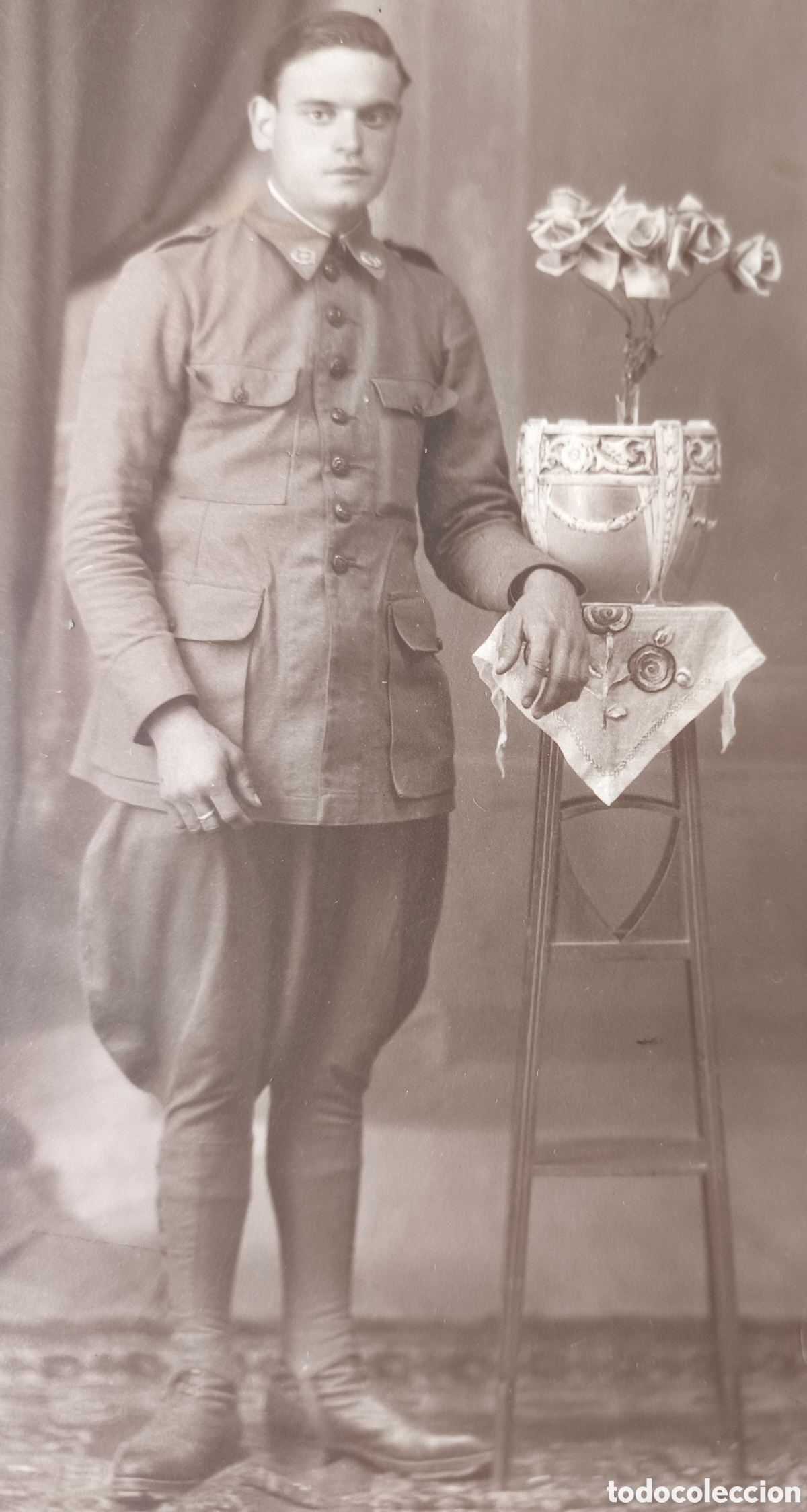 Militaria: MILITARIA FOTOGRAF&Iacute;A RETRATO DE ESTUDIO MILITAR SANITARIO ? POSTAL FOT&Oacute;GRAFO RUBIO CEUTA C. 1920