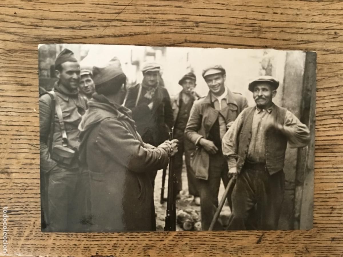 Militaria: FOTOGRAF&Iacute;A ORIGINAL DE &Eacute;POCA //GUERRA CIVIL // MIICIANOS BANDO REPUBLICANO
