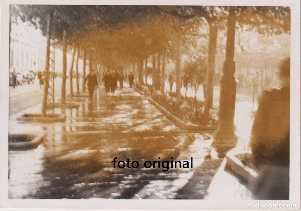 Militaria: PASEO ZARAGOZA PLENO AMBIENTE MILITAR GUERRA CIVIL