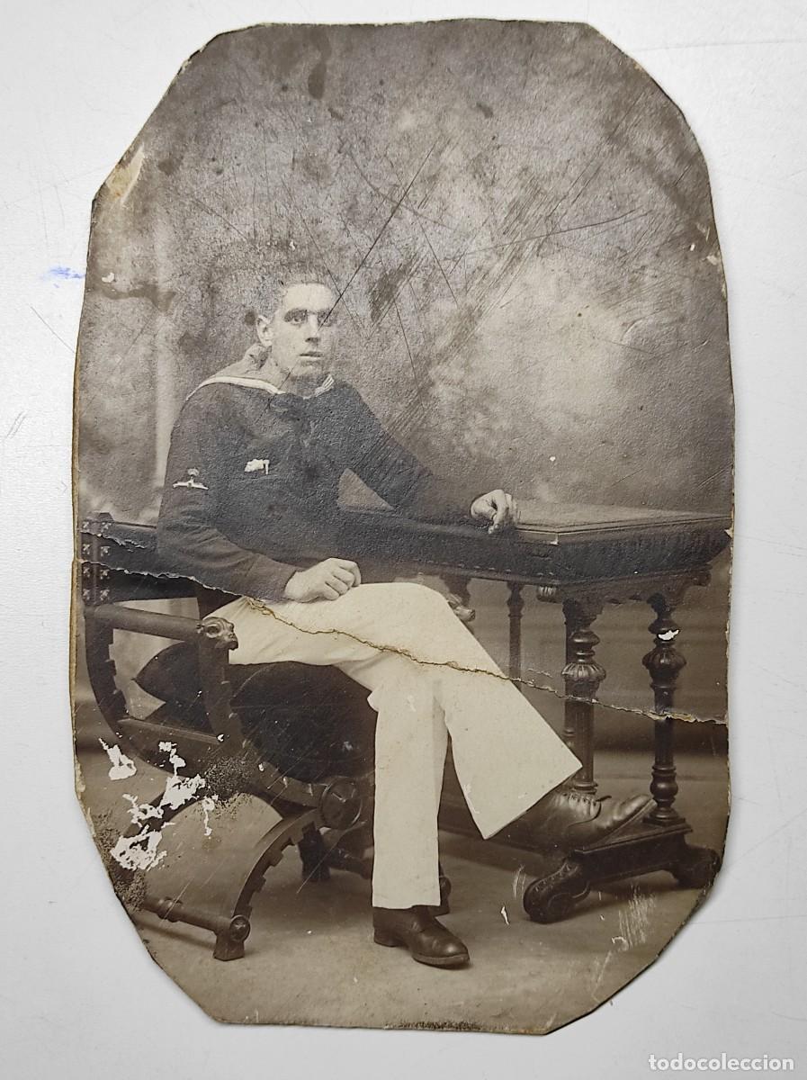 Militaria: RETRATO DE UN MARINERO A&Ntilde;OS 20-30 - FOT&Oacute;GRAFO J. MART&Iacute;, BARCELONA.