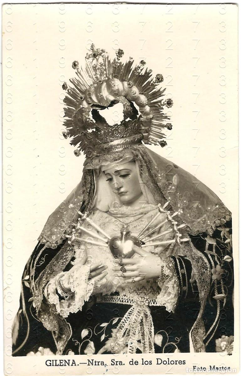 Militaria: GILENA SEVILLA NUESTRA SE&Ntilde;ORA DE LOS DOLORES FOTOGRAFIA 1952 14X9 UNICA ANTIGUA M46