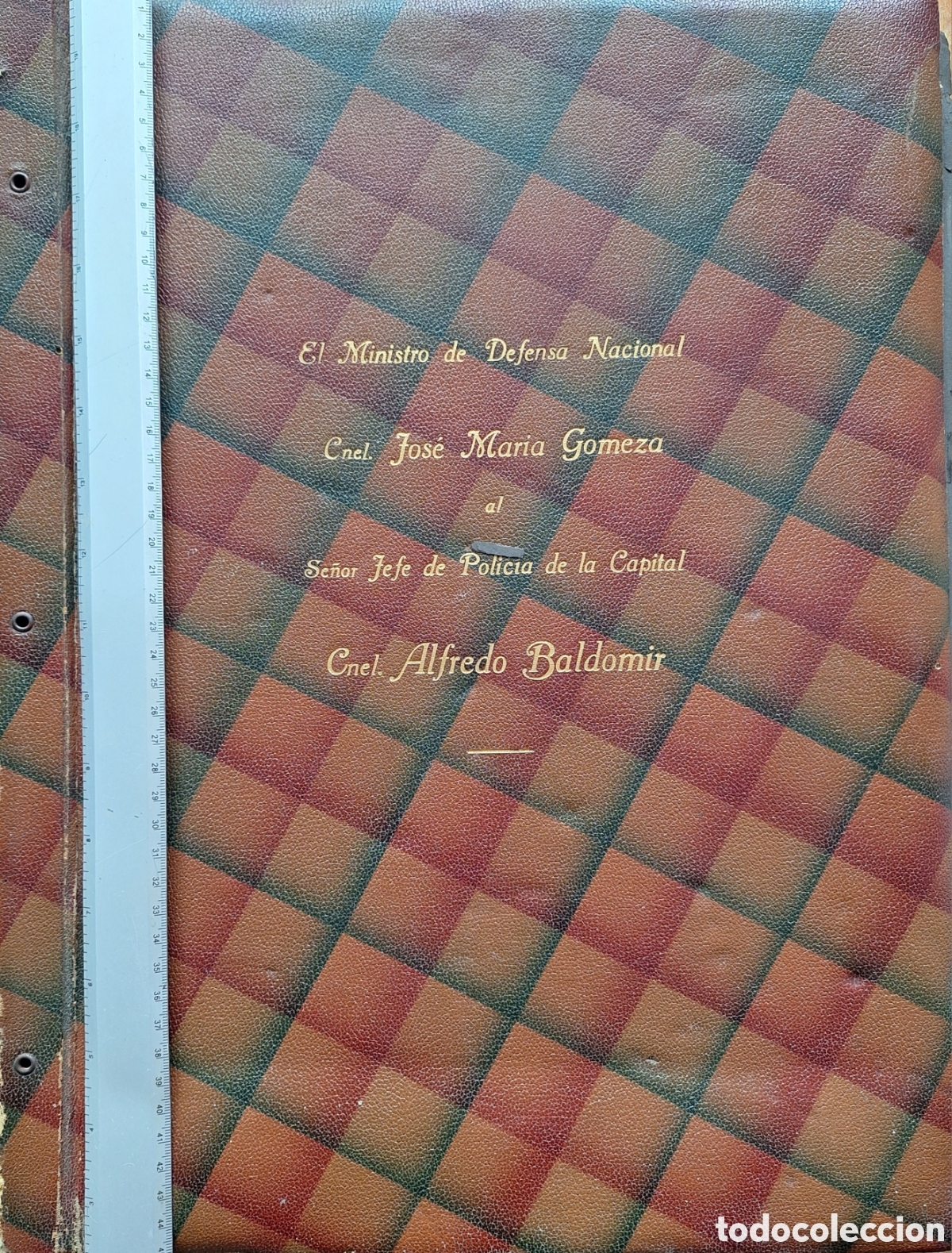 Militaria: ALBUM GRAN FORMATO 64 FOTOGRAFIAS VISITA PRESIDENTE ARGENTINO GENERAL JUSTO A TERRA MONTEVIDEO 1933