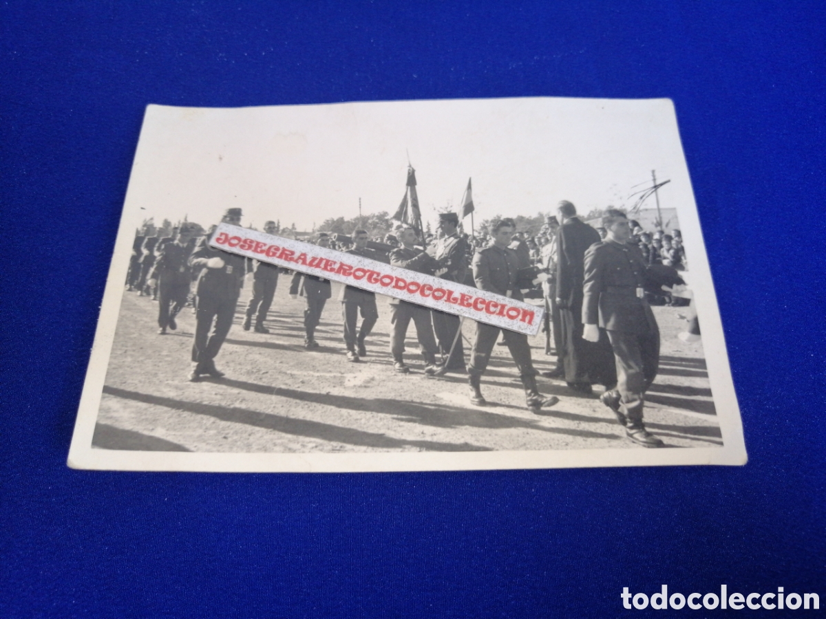 Militaria: EJ&Eacute;RCITO ESPA&Ntilde;OL JURA DE BANDERA FOTOGRAF&Iacute;A ANTIGUA SIGLO PASADO