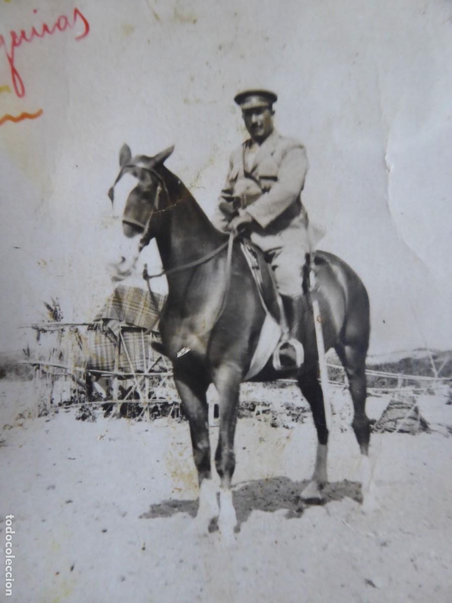 Militaria: Fotograf&iacute;a oficial regulares. Guerra de Marruecos