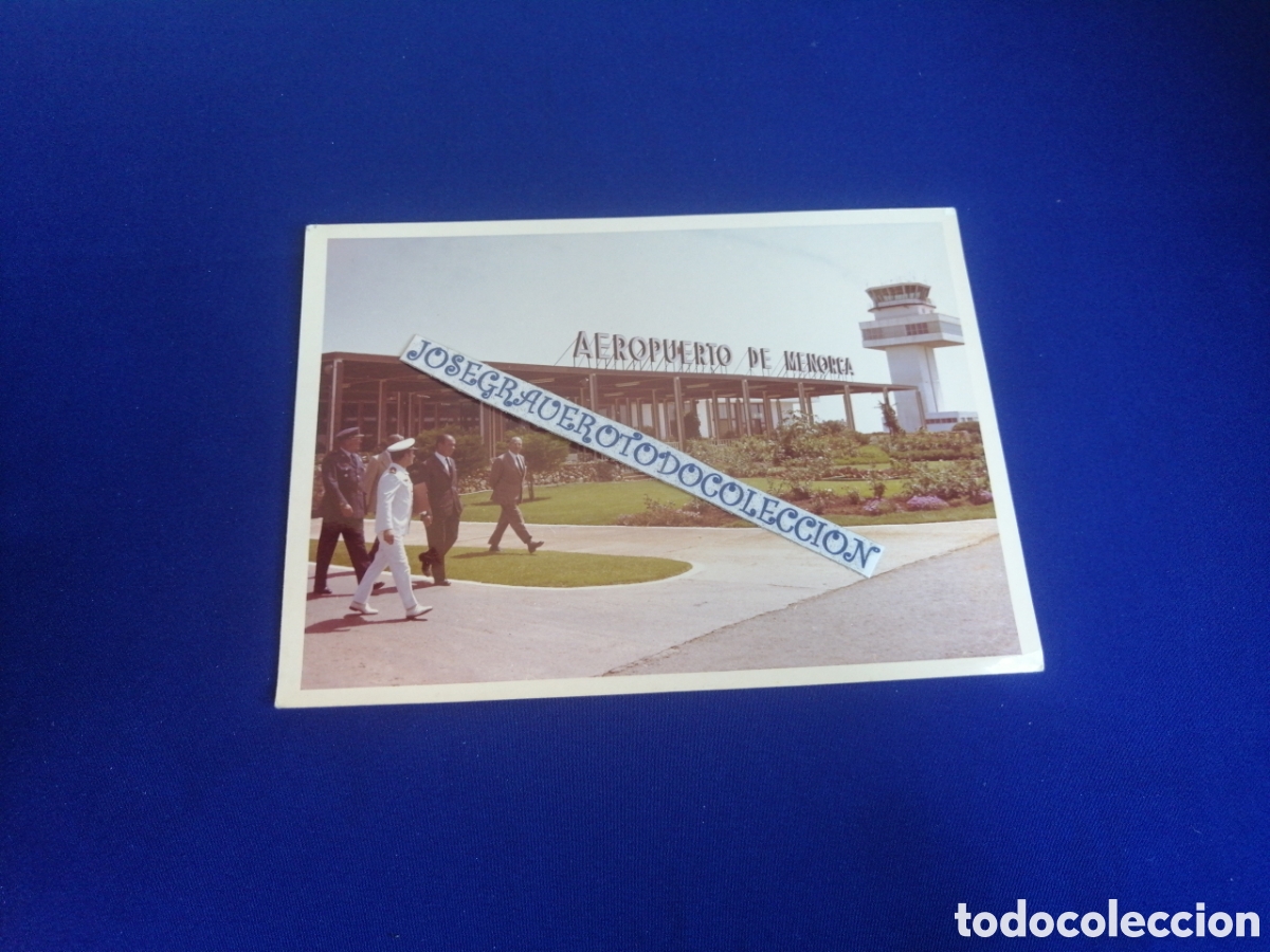 Militaria: MILITARES EJ&Eacute;RCITO ESPA&Ntilde;OL MAR Y AIRE - AEROPUERTO DE MENORCA FOTOGRAF&Iacute;A ANTIGUA
