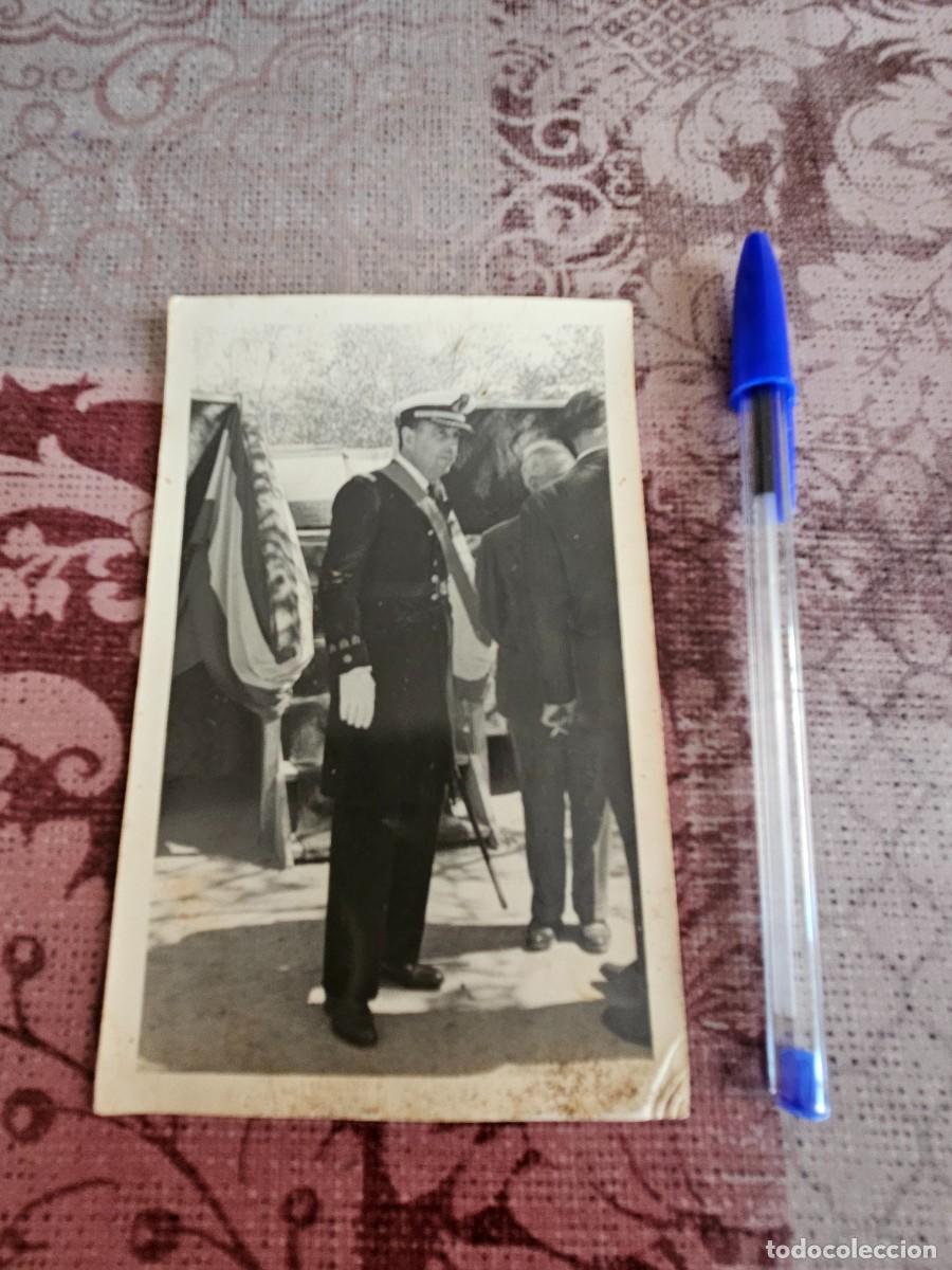 Militaria: Antigua Foto Original En Blanco Y Negro De Un Militar De B&eacute;tera Con Uniforme De Gala, A&ntilde;os 50.