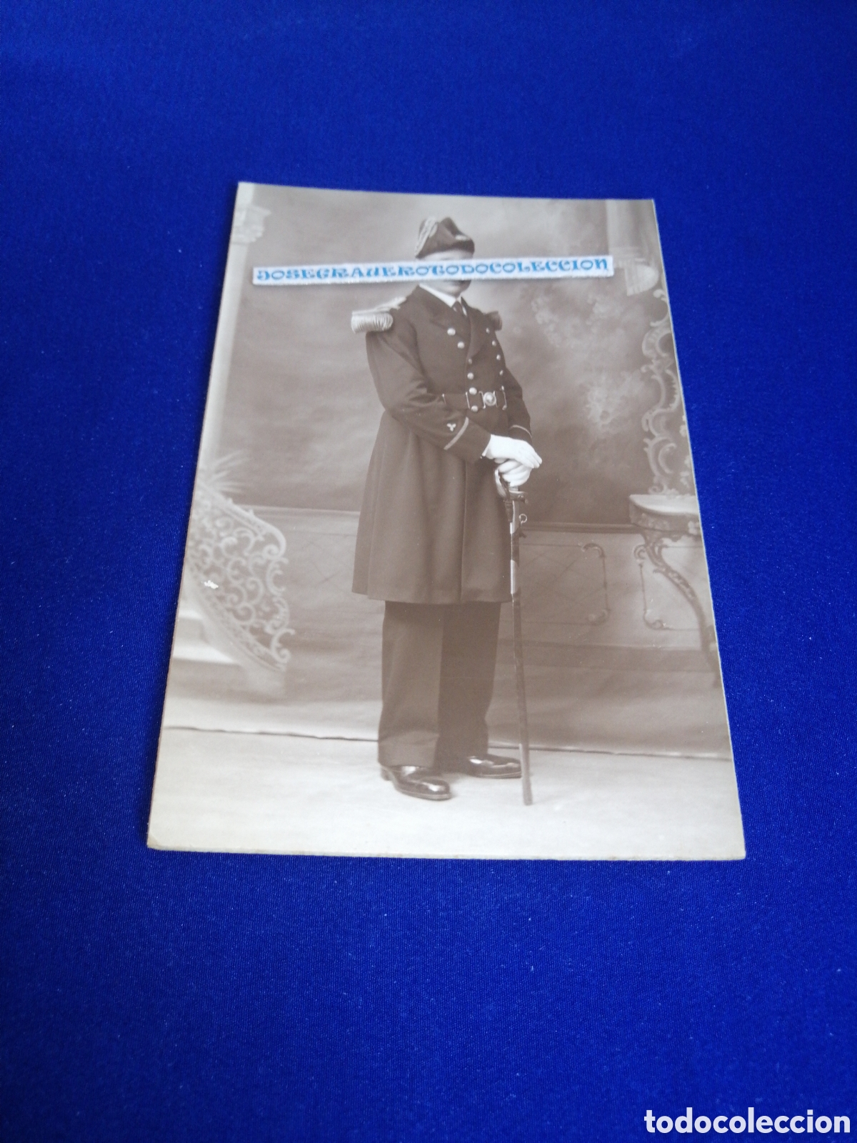 Militaria: EJ&Eacute;RCITO DE LA MARIA DE ESPA&Ntilde;A MODELO. POSANDO SELLO FOTOGR&Aacute;FICO E. GARC&Iacute;A - MAHON (MALLORCA)