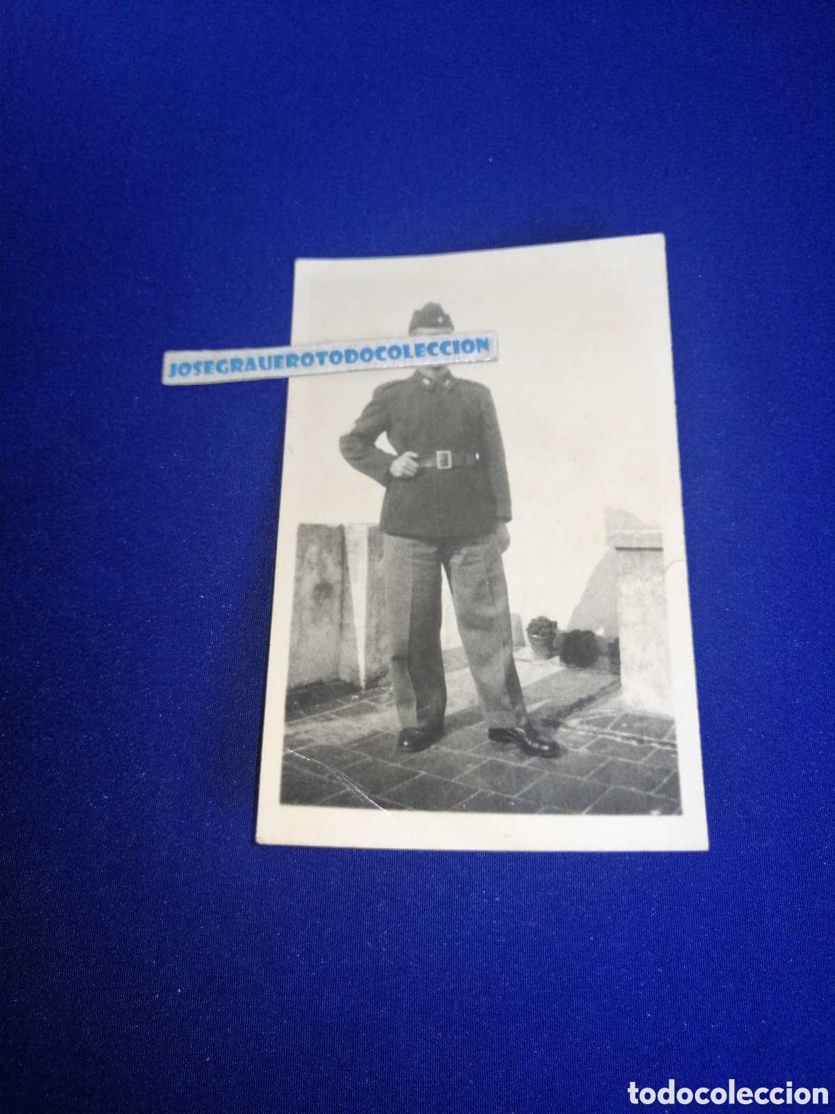 Militaria: SOLDADO EJ&Eacute;RCITO POSANDO FOTOGRAF&Iacute;A ANTIGUA SIGLO PASADO