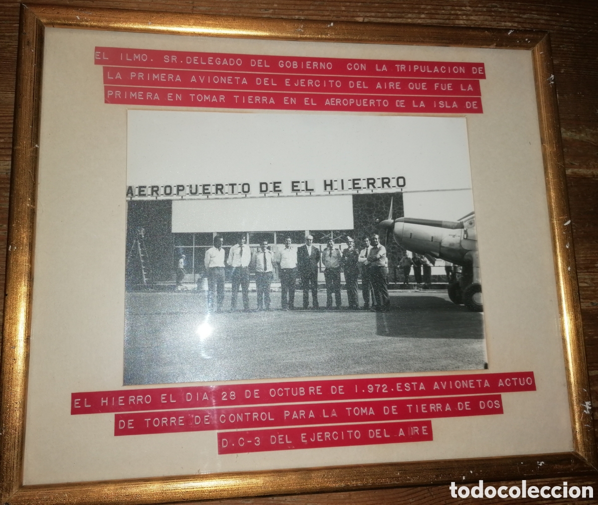 Militaria: Fotograf&iacute;a hist&oacute;rica del Aeropuerto de El Hierro - 28/10/1972
