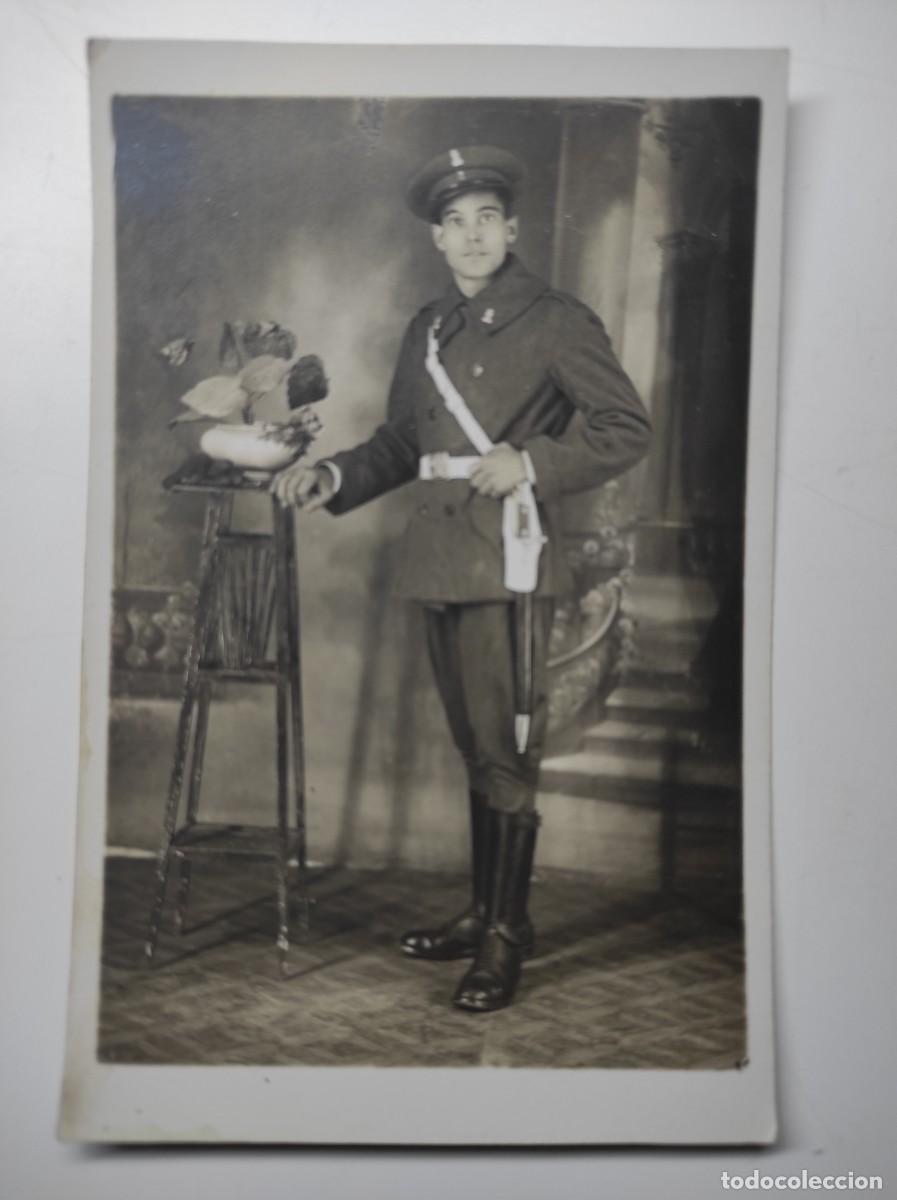 Militaria: FOTOGRAF&Iacute;A DE UN MILITAR GUERRA CIVIL O ANTERIOR - RADIO FOTO &Aacute;NGEL FERNANDEZ, MADRID