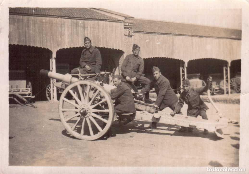 Militaria: FOTOGRAFIA MILITARES DE ARTILLERIA GUERRA CIVIL O REPUBLICA CA&Ntilde;ON