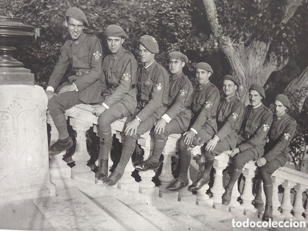 Militaria: FOTOGRAF&Iacute;A ESCUADRA DE GASTADORES RGTO. ARTILLER&Iacute;A ANTIAEREA 73 CARTAGENA