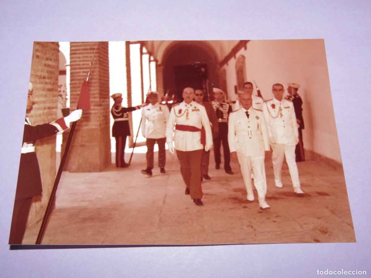 Militaria: Antigua Fotograf&iacute;a Original de FRANCO y CARRERO BLANCO - A&ntilde;o 1970s.
